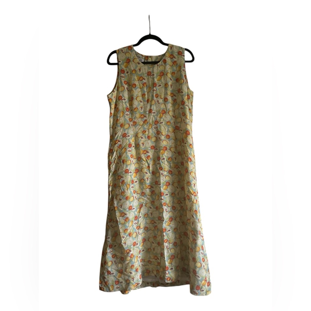 Talbots Fruit-Print Maxi Dress, Size 12P
